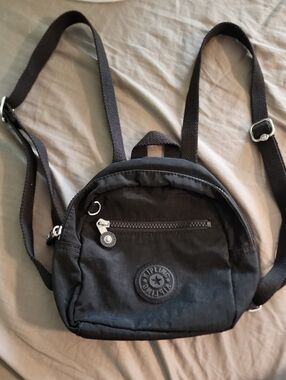 Kipling Black Small Nylon Backpack